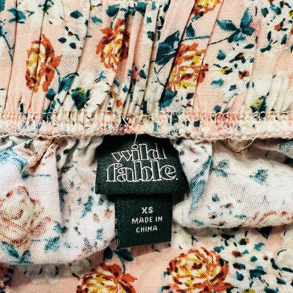 WILD FABLE Women’s Floral Maxi Skirt Size XS Pink (A0126) - Picture 5 of 6